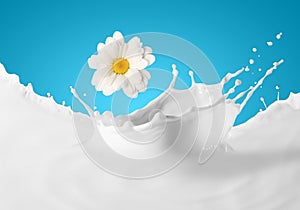 Image of milk splashes