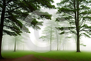 A forest canopy. photo