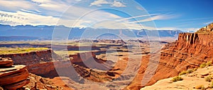 image of Moab Utah desert panorama , generated by AI