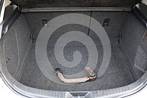 Image of modern clean empty car trunk.