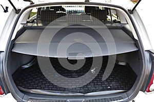 Image of modern clean empty car trunk.