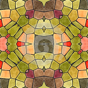 Image mosaic kaleidoscopic tiles.