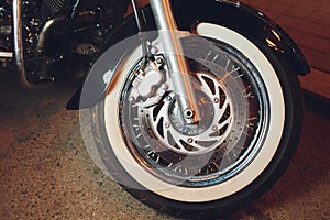 This is the image of a motorcycle brake disc, brake system.