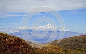 Image of Mount Masis from the Ararat Valley