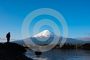 Image of Mountain Fuji and Lake Kawaguchi