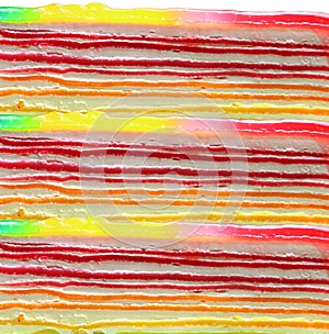An image of a multicolored bakery on a white background isolated.