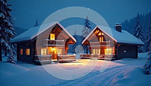 Image of multiple burning candles icons over house. ai generative.