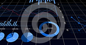 Image of multiple graphs on white grid