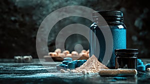 Image of Muscle-Building Supplements: Carnitine, Creatine, and Whey Protein Stack photo