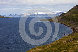 Image of nature and landscapes along the coast of iceland