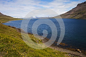 Image of nature and landscapes along the coast of iceland