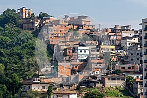 Image of a needy community in Rio de Janeiro - favela