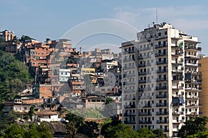 Image of a needy community in Rio de Janeiro - favela