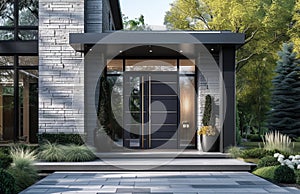 an image of the new modern exterior door