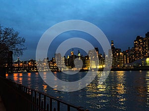 Image of night viewn in newyork city - America photo