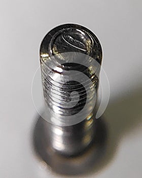 This is the image of nut bolt macro photography.