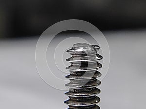 This is the image of nut bolt macro photography.