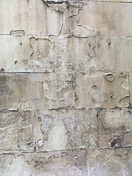 Image with an old, deteriorated wall