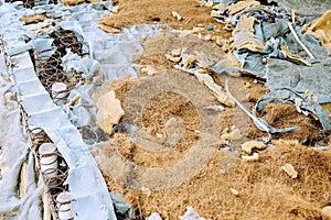 Image of Old rusty spring mattress