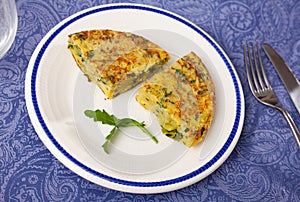 Image of Omelette with spinach photo