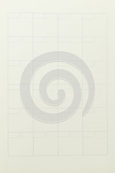 image of open planner notebook with blank page, lined paper texture background