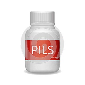 Image Packaging Painkiller Pils White Background