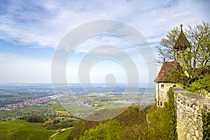 a panoramic view from Castle Teck Germany