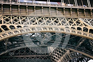 Image of part Paris Eiffel Tower. France