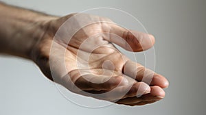 An image of a person using acupressure techniques on their own or someone elses hand focusing on the reflexology points