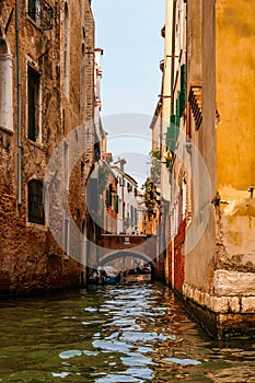 Image of picturesque chanels of Venice, Italy