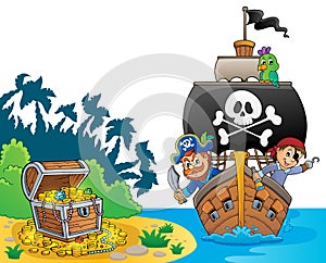 Image with pirate vessel theme 8