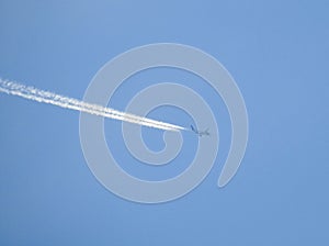 aircraft and chem trails photo