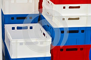 Plastic storage boxes