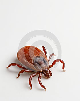 A tick on a white background