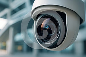 Security Camera Close-Up. Surveillance Concept