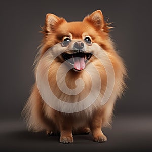Image of a Pomeranian dog on clean background. Mammals. Pet. Animals