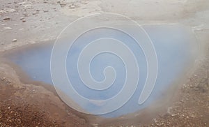 Image of pools and geyser of iceland