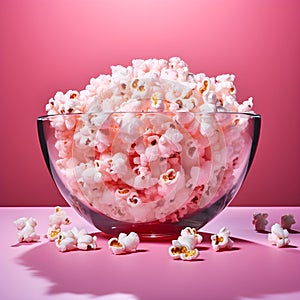 Image of Popcorn in a Glass Dish