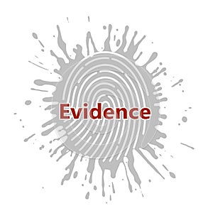 Fingerprint. dactyloscopy. vector icon.