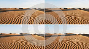 Abstract Desert Sand Pattern CollageBackground