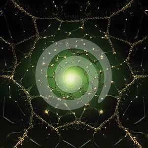 An abstract quantum art concept.