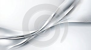 Abstract Art: A White and Gray Composition