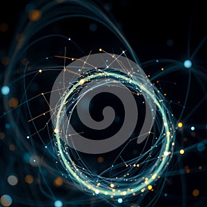 Abstract Digital Energy Swirl