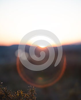Dreamlike Sunset Blur photo