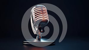 Microphone on a stand