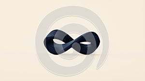 A dark blue infinity symbol.