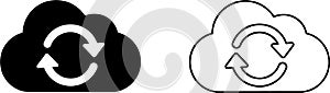 Cloud Sync and Refresh Icons