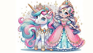 Enchanted Princess and the Gleaming Unicorn photo