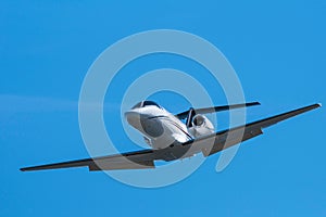 An image of a private jet aircraft at Victoria BC, Canada