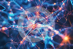 Microscopic Visualization of a Neuron\'s Complex Network photo